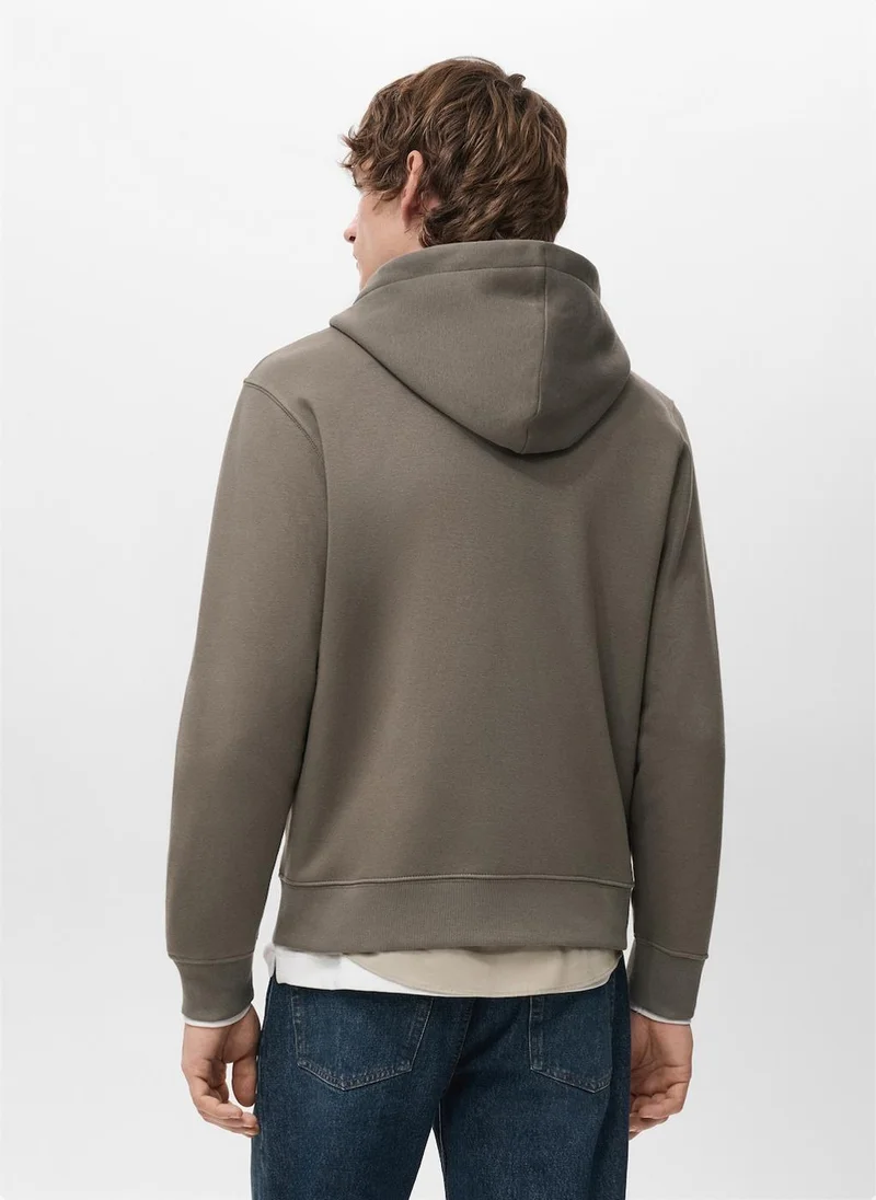 مانجو مان Zipped hoodie